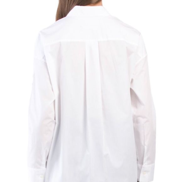 Love MOSCHINO WHITE BUTTON DOWN BLOUSE SIZE EU 44​​​​ - Picture 2 of 4